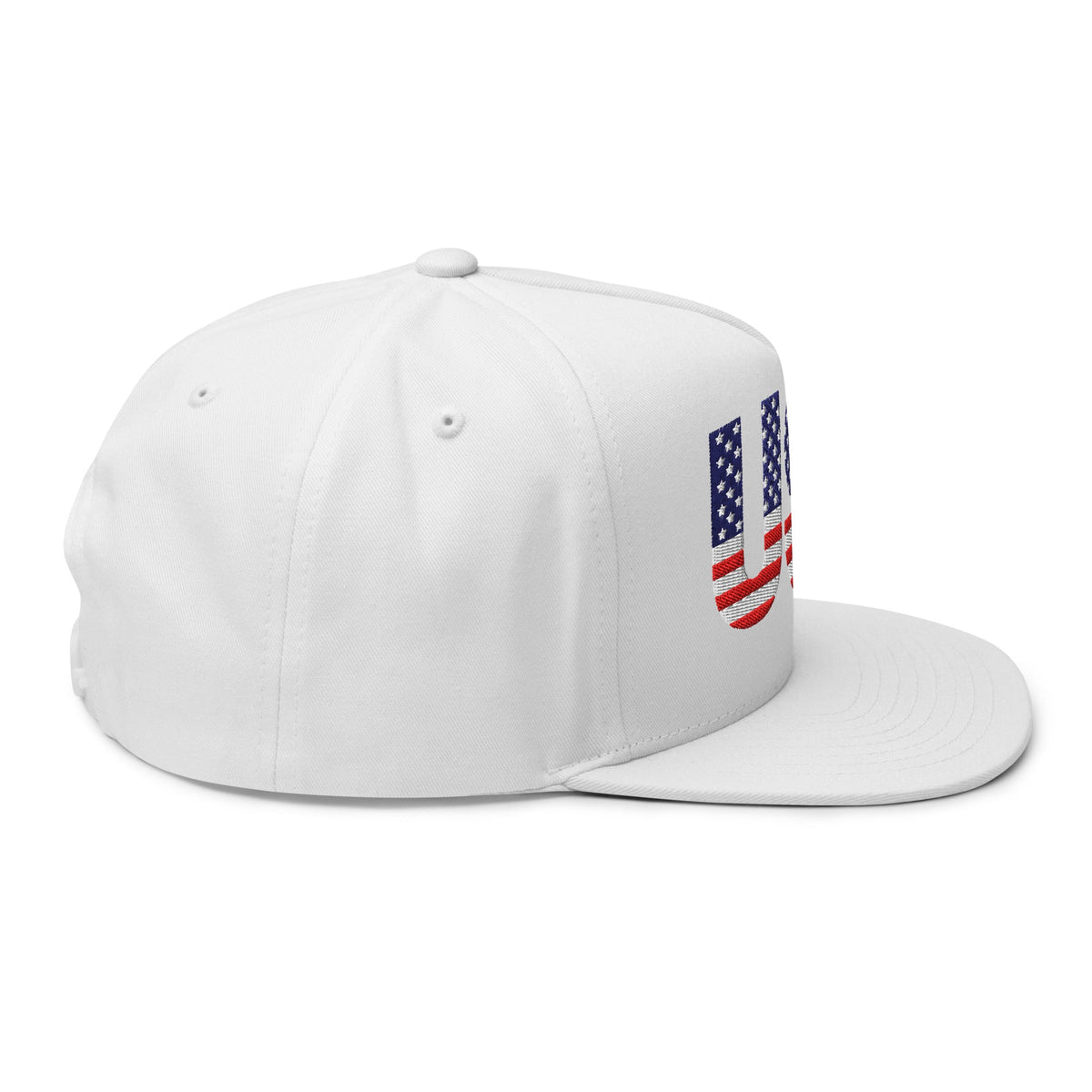 USA - Flat Bill Cap - 1 sided embroidery
