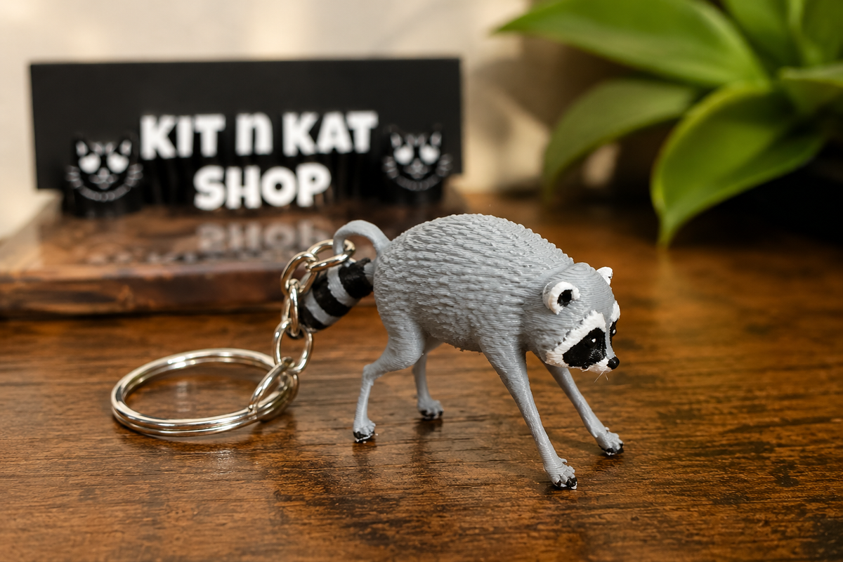 Kit n Kat Pal™ | Jimothy Raccoon Collectible – Viral Raccoon Keychain