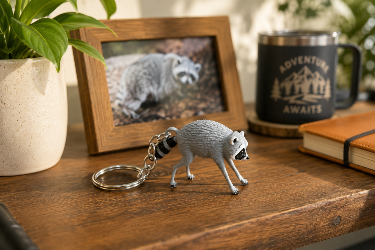Kit n Kat Pal™ | Jimothy Raccoon Collectible – Viral Raccoon Keychain