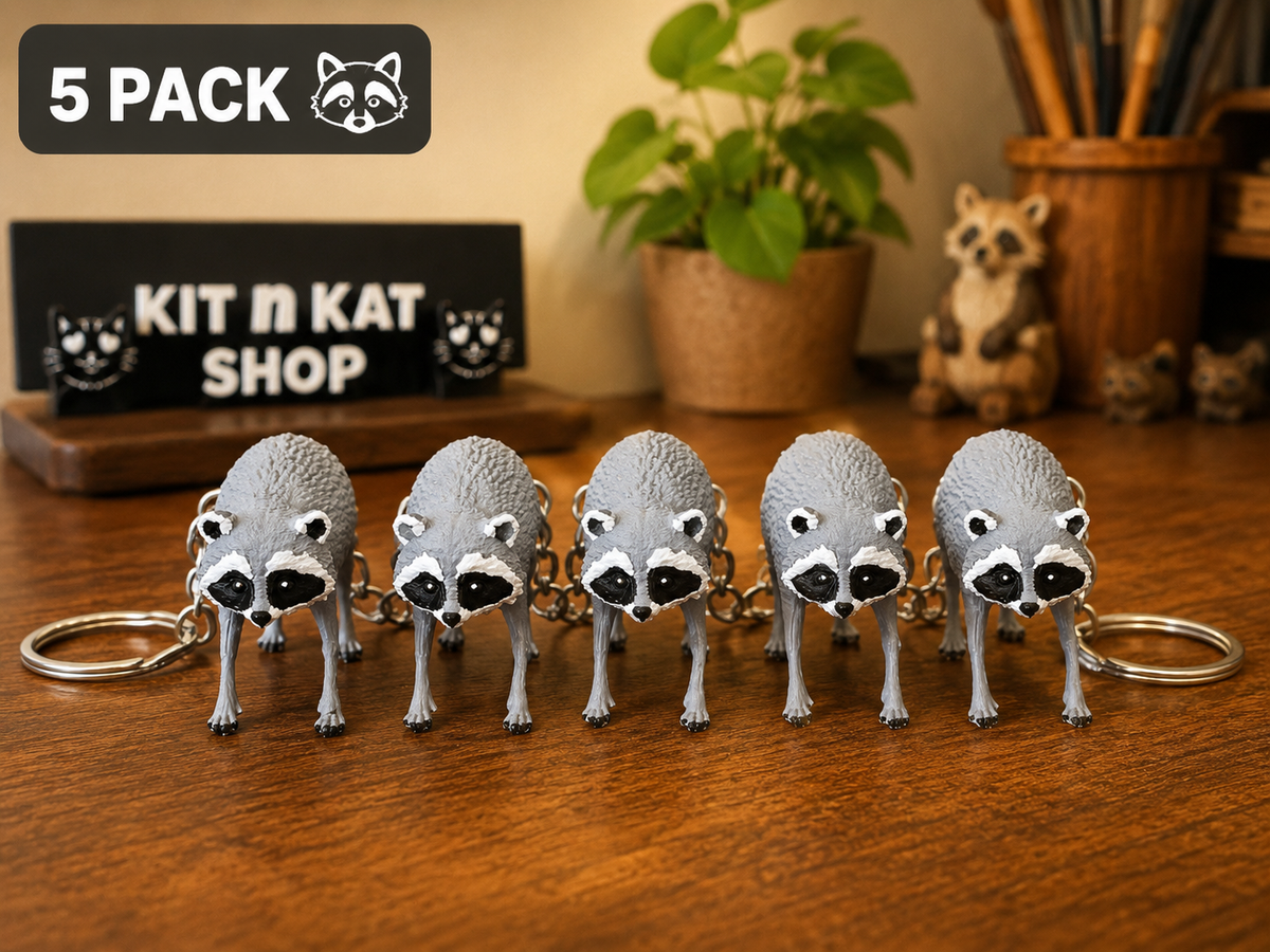 Kit n Kat Pal™ | Jimothy Raccoon Collectible – Viral Raccoon Keychain