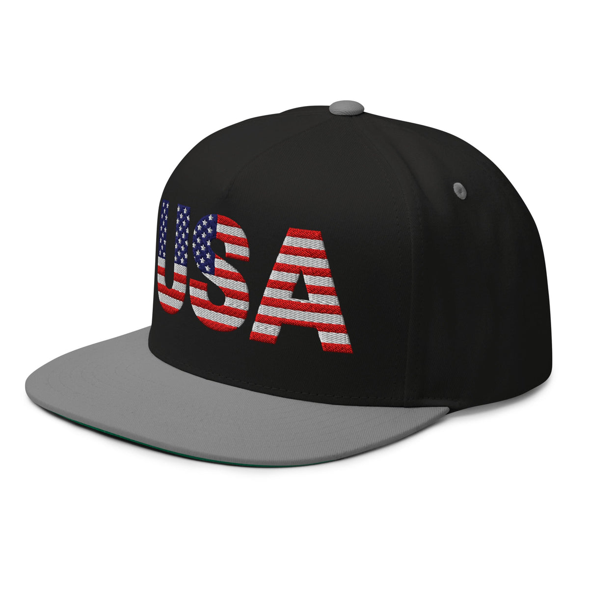 USA - Flat Bill Cap - 1 sided embroidery
