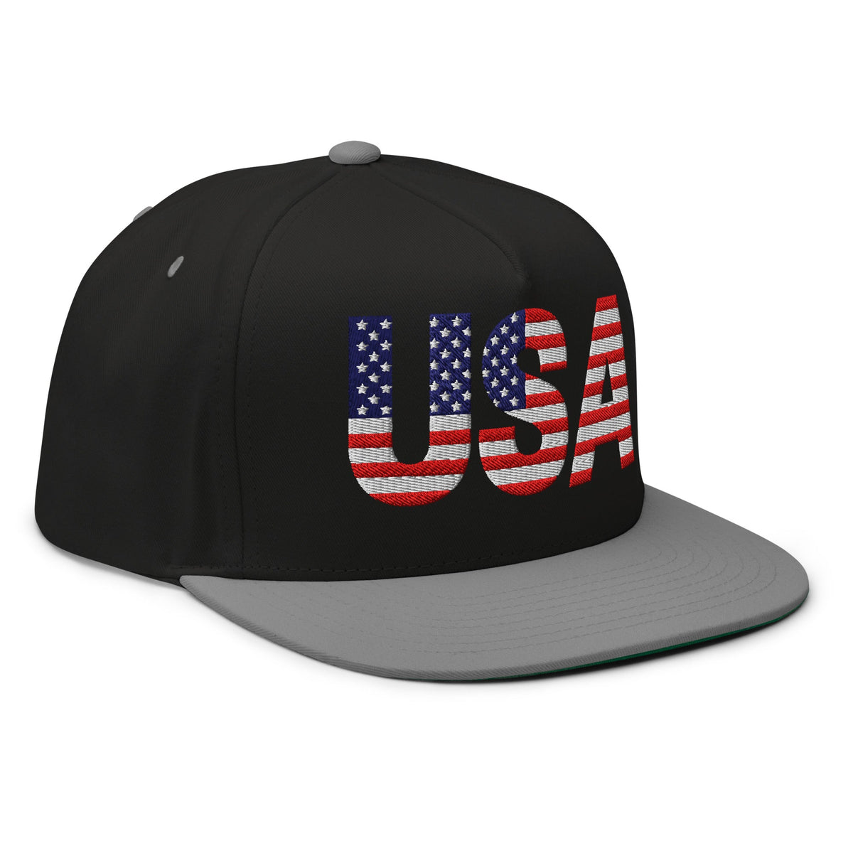USA - Flat Bill Cap - 1 sided embroidery