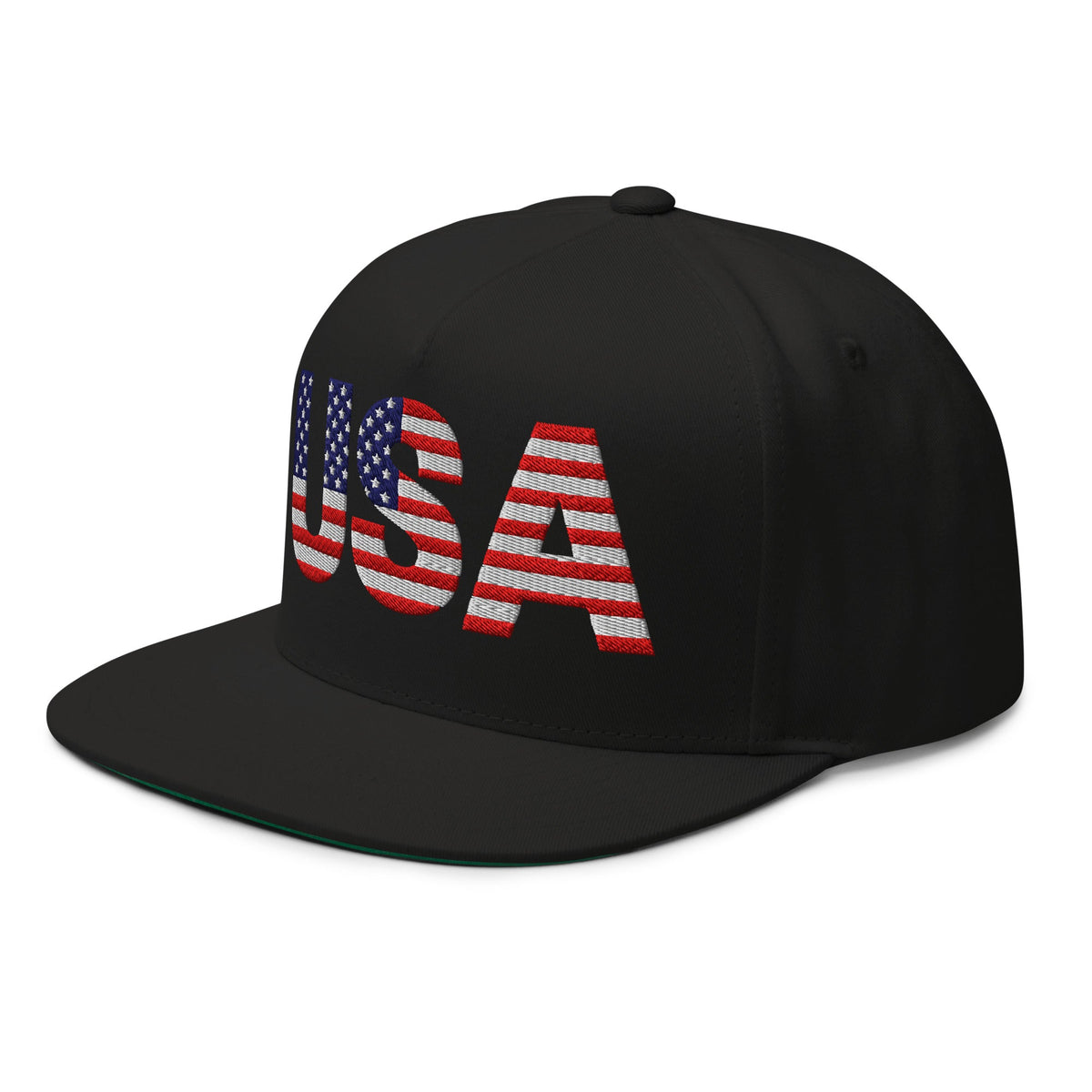 USA - Flat Bill Cap - 1 sided embroidery