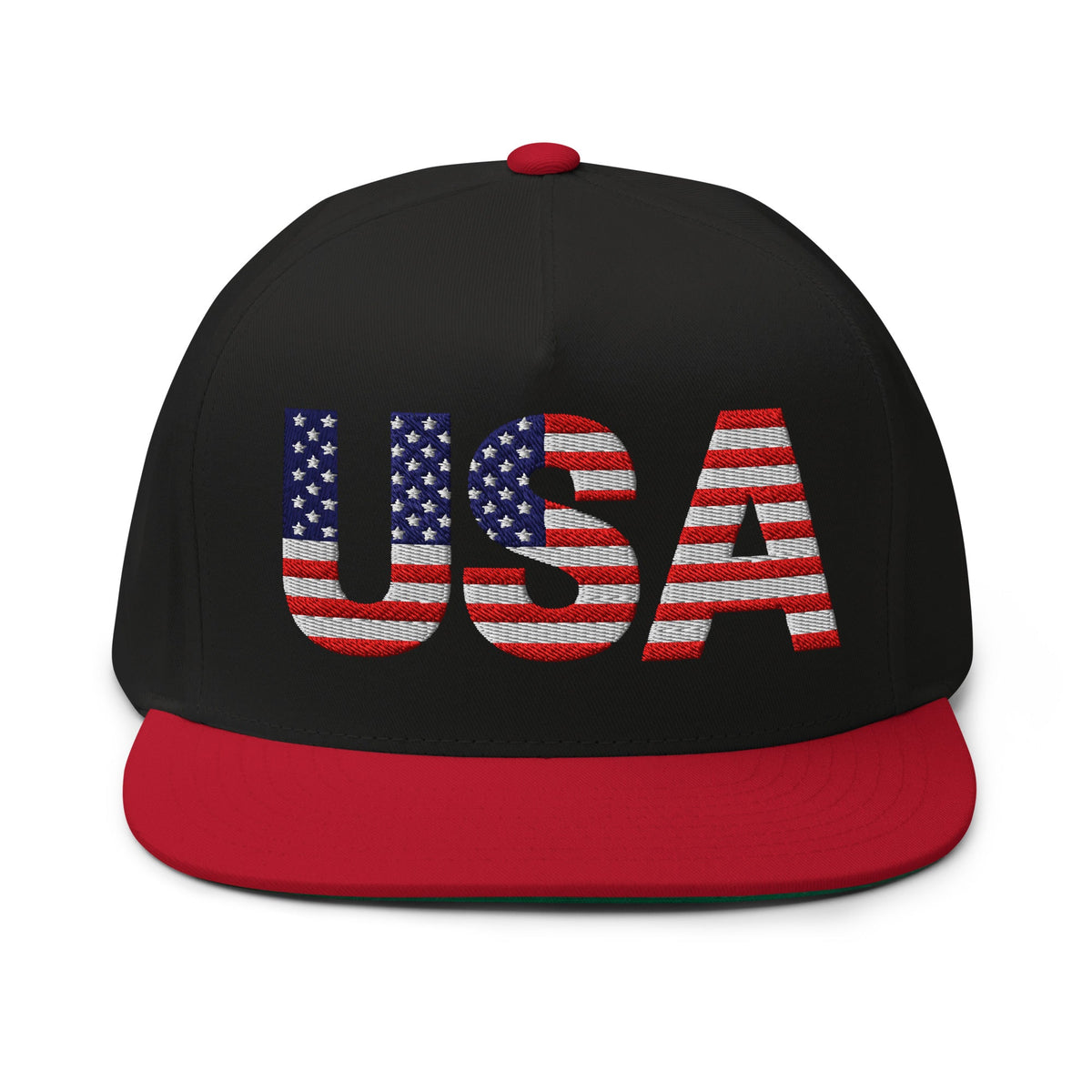 USA - Flat Bill Cap - 1 sided embroidery