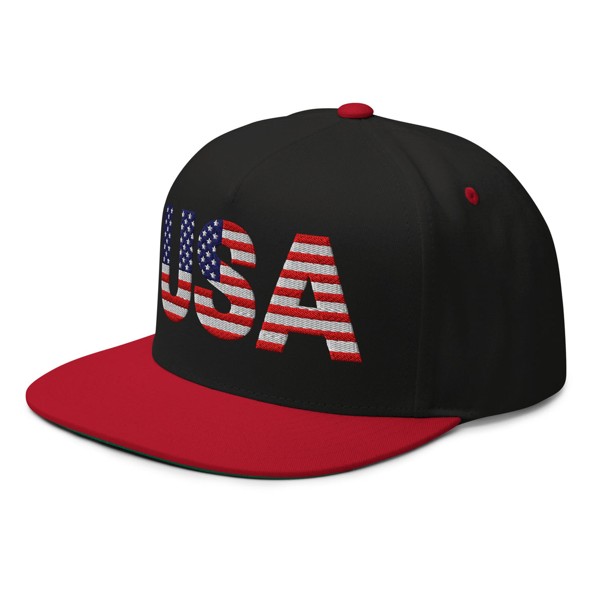 USA - Flat Bill Cap - 1 sided embroidery