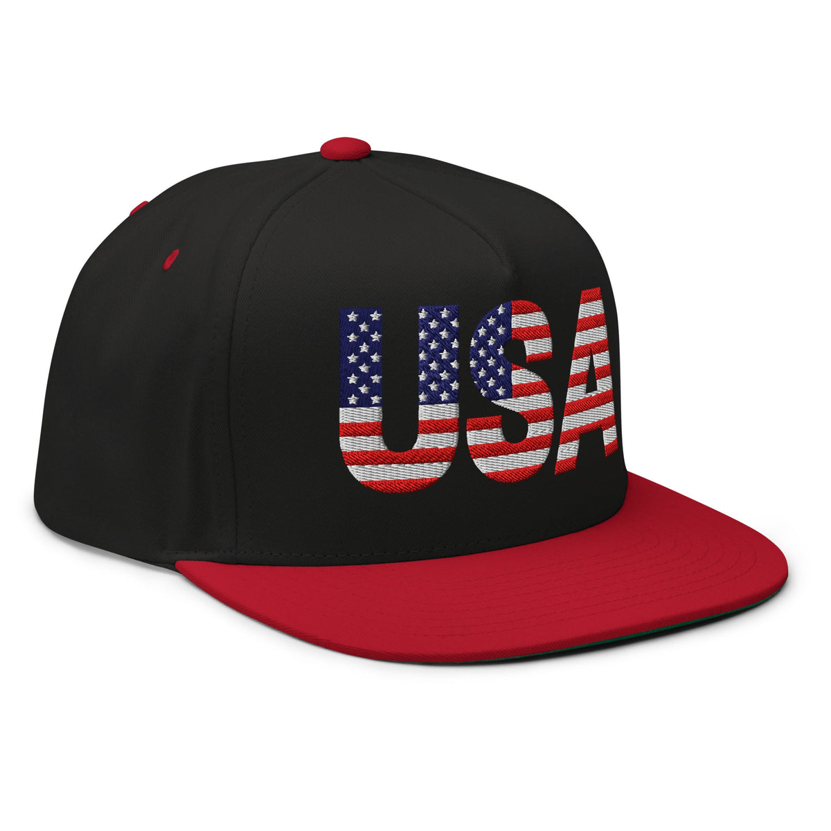USA - Flat Bill Cap - 1 sided embroidery
