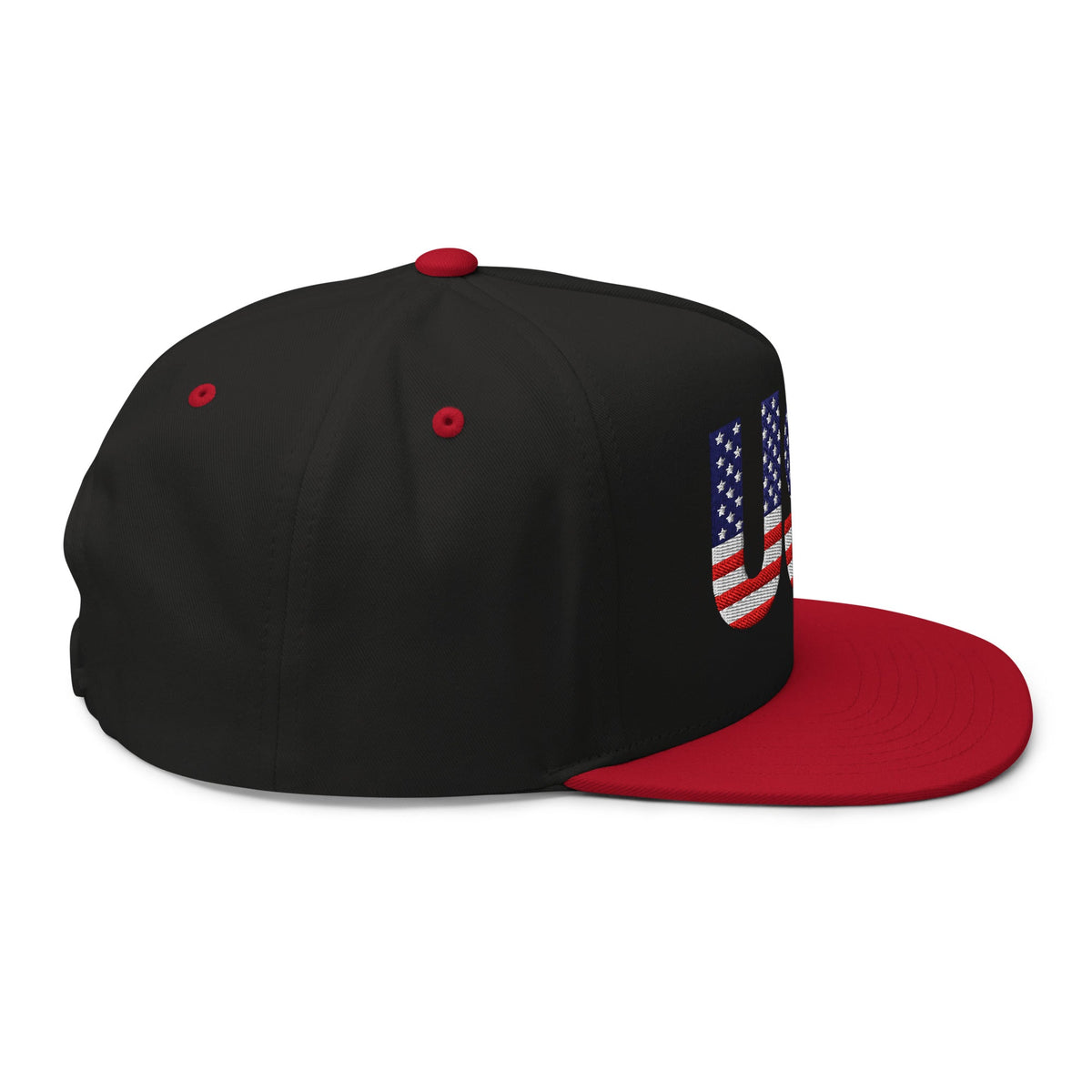 USA - Flat Bill Cap - 1 sided embroidery