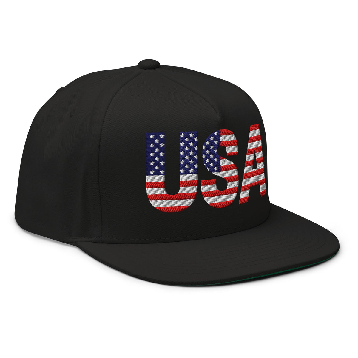 USA - Flat Bill Cap - 1 sided embroidery