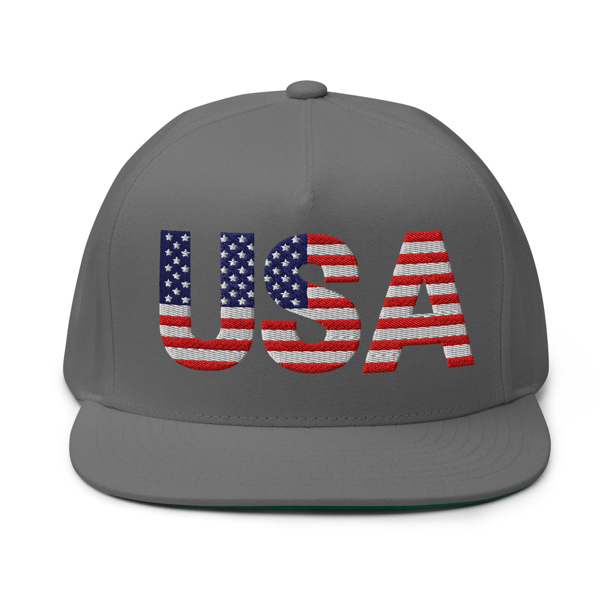 USA - Flat Bill Cap - 1 sided embroidery