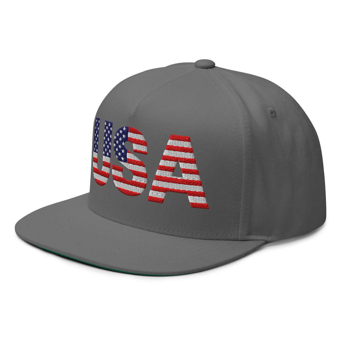 USA - Flat Bill Cap - 1 sided embroidery
