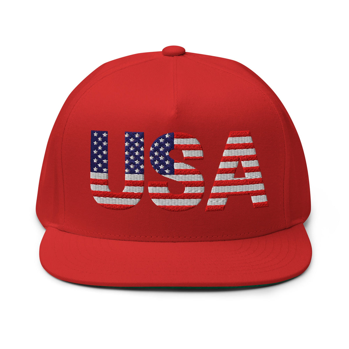 USA - Flat Bill Cap - 1 sided embroidery