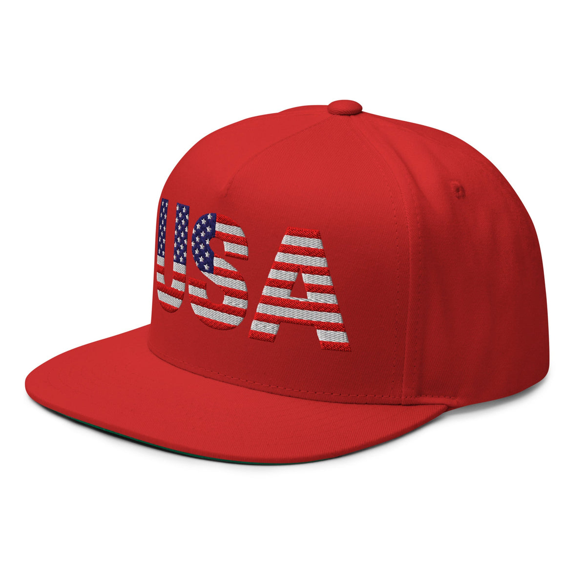 USA - Flat Bill Cap - 1 sided embroidery