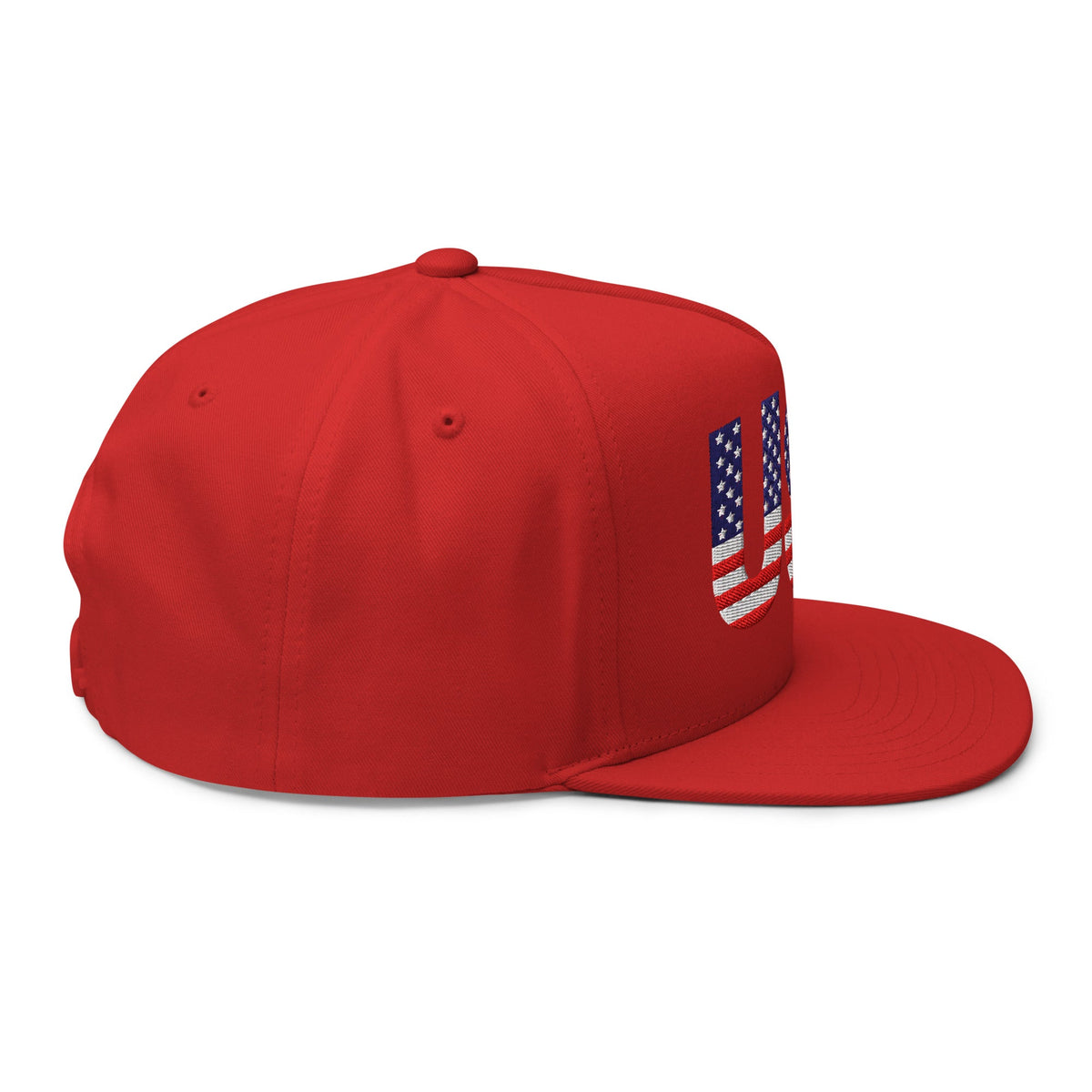 USA - Flat Bill Cap - 1 sided embroidery