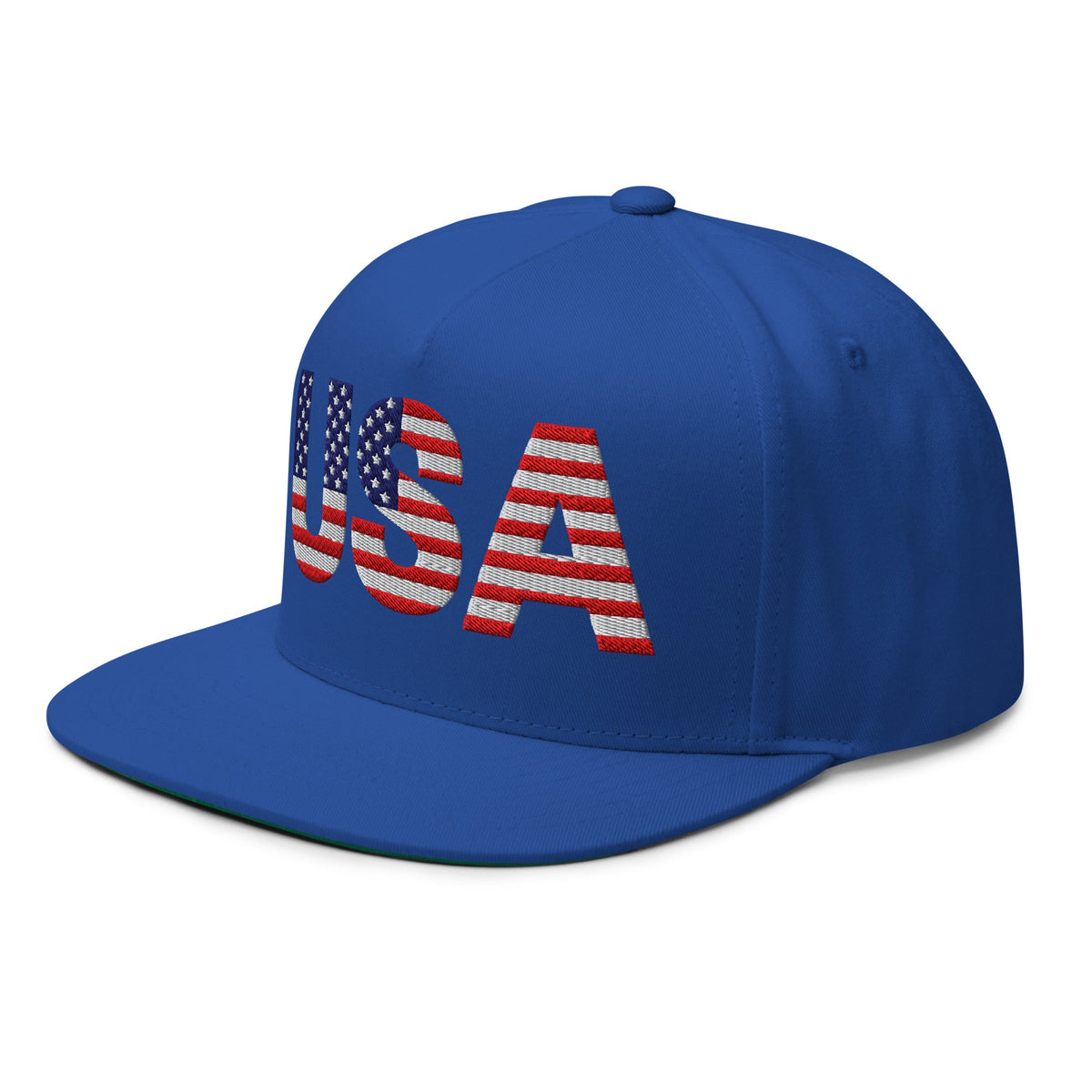 USA - Flat Bill Cap - 1 sided embroidery