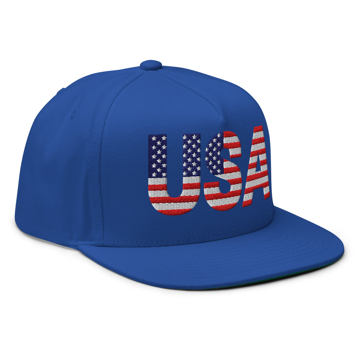 USA - Flat Bill Cap - 1 sided embroidery