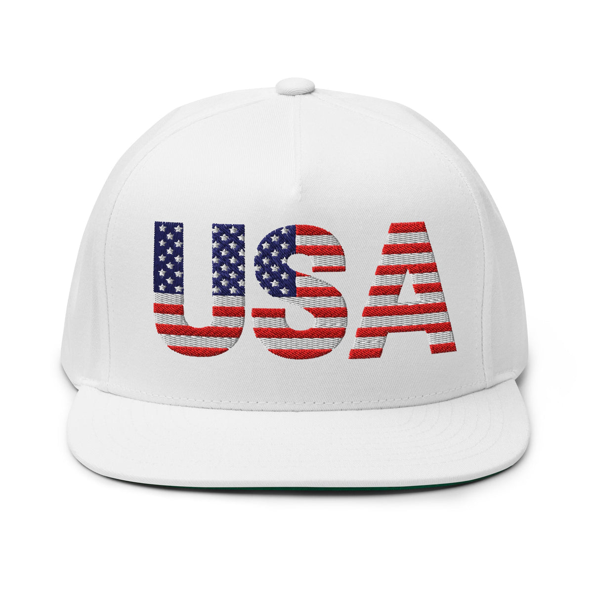 USA - Flat Bill Cap - 1 sided embroidery