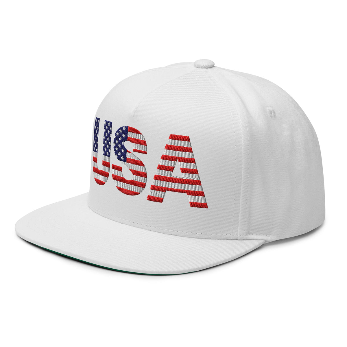USA - Flat Bill Cap - 1 sided embroidery