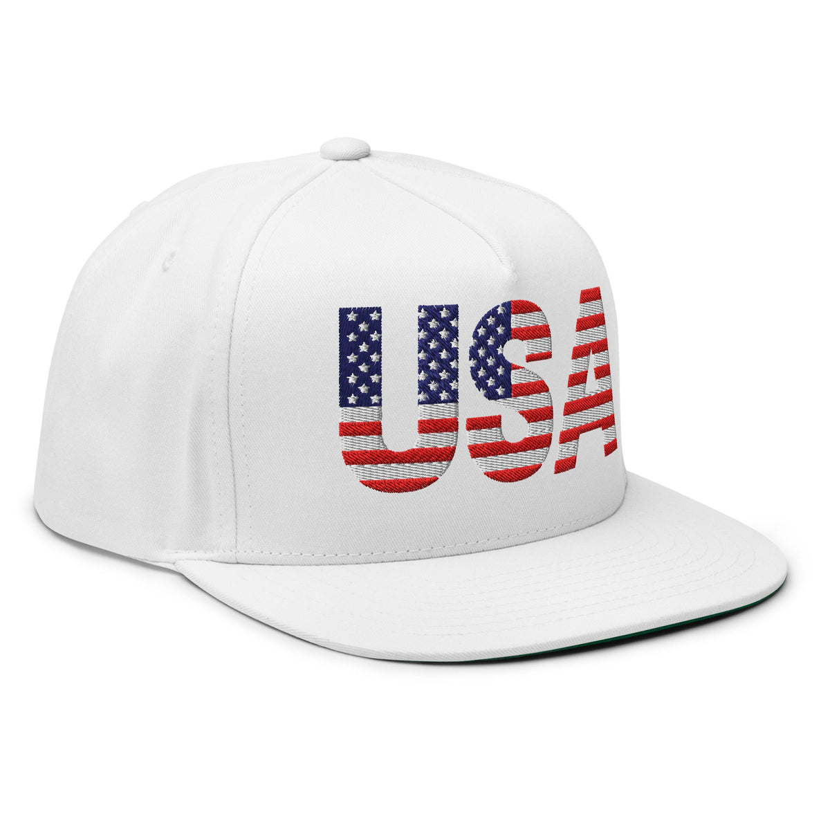 USA - Flat Bill Cap - 1 sided embroidery