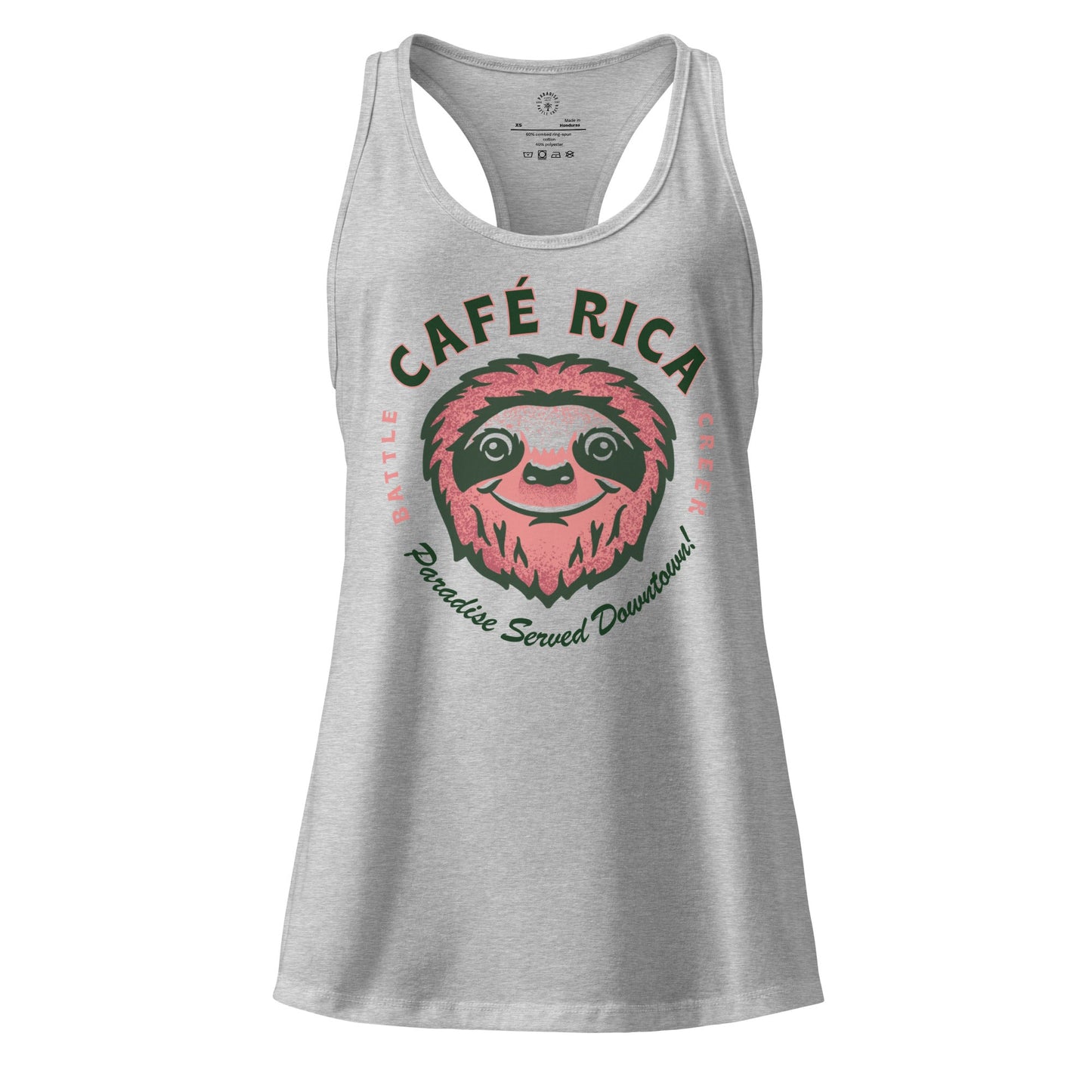 Sleepy Sloth Women’s fitted racerback tank top