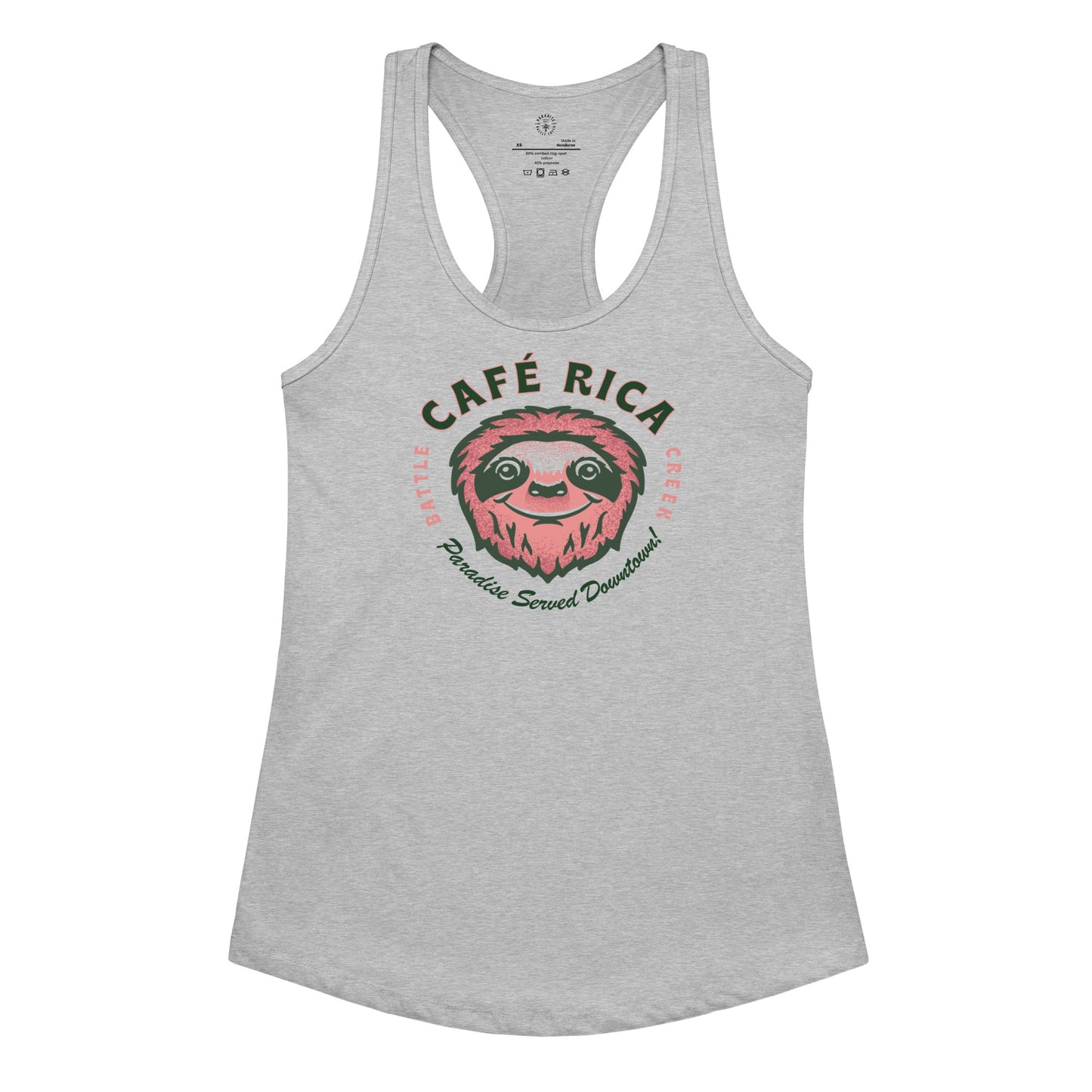 Sleepy Sloth Women’s fitted racerback tank top