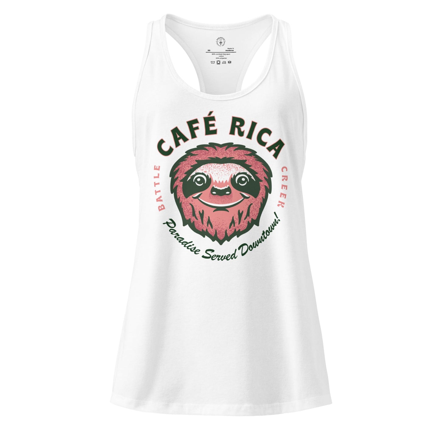Sleepy Sloth Women’s fitted racerback tank top