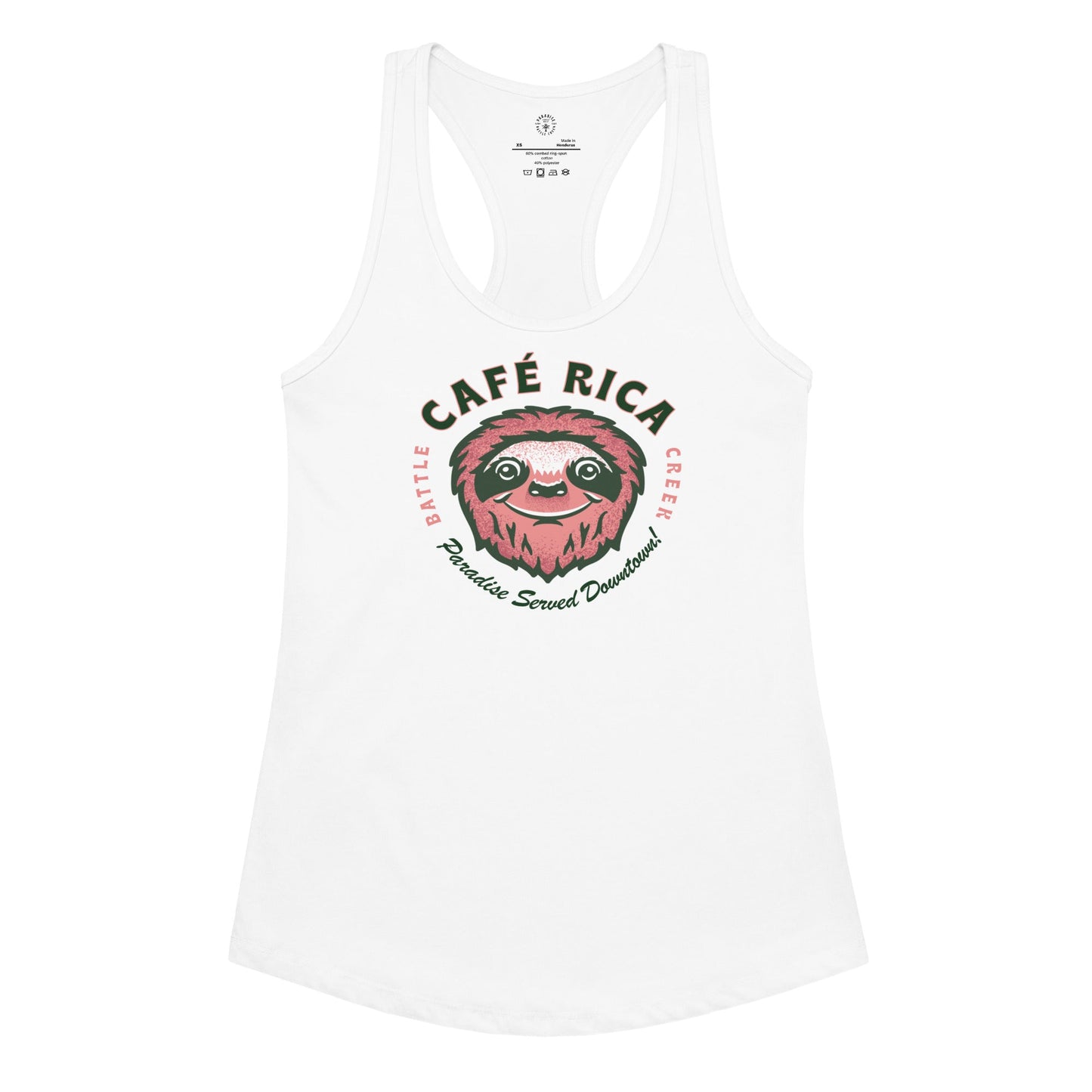 Sleepy Sloth Women’s fitted racerback tank top